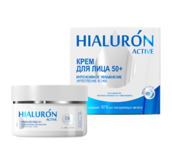HIALURON ACTIVE Крем для лица 50+ интенсивное увлажнение · укрепление кожи  · лифтинг 48 г    (BelKosmex)